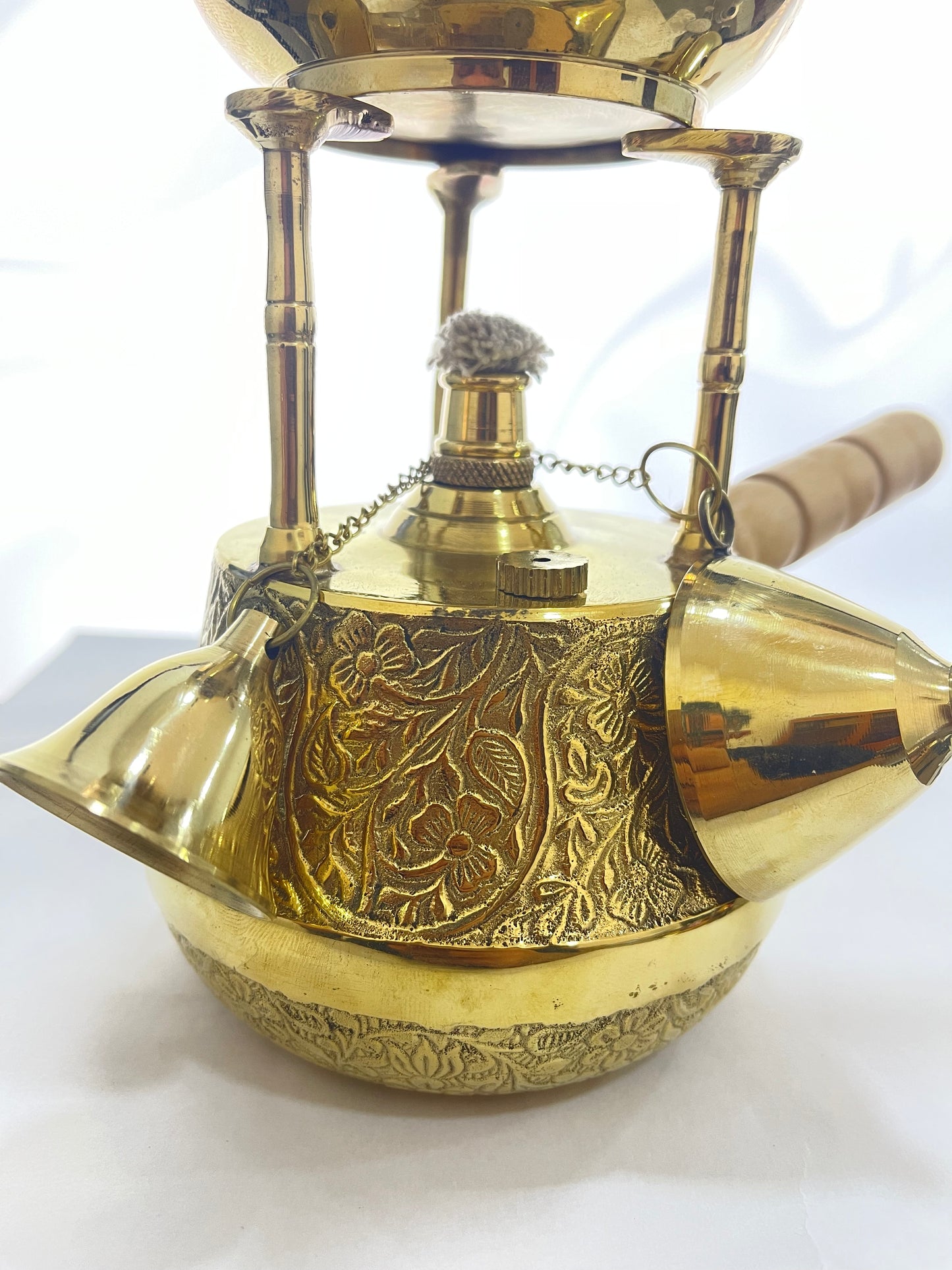  بابور (سبرتاية)مع غلاية قهوة نحاسيه حجم ٣٠٠ مل يدويه الصنع